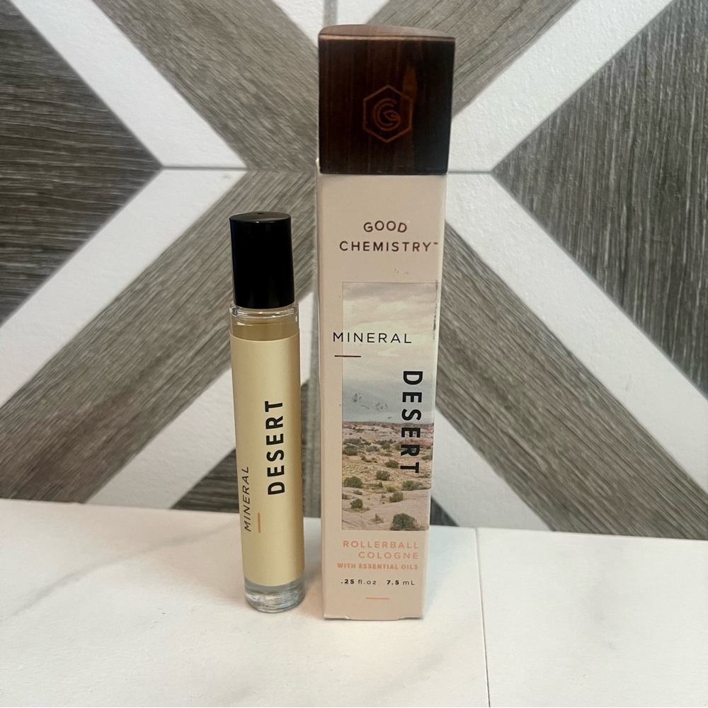 Good Chemistry MINERAL DESERT Rollerball Cologne w/ Essential Oils .25 oz unisex